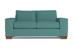 Melrose Twin Size Sleeper Sofa :: Leg Finish: Pecan / Sleeper Option: Deluxe Innerspring Mattress
