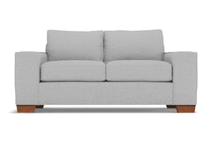 Melrose Twin Size Sleeper Sofa :: Leg Finish: Pecan / Sleeper Option: Deluxe Innerspring Mattress