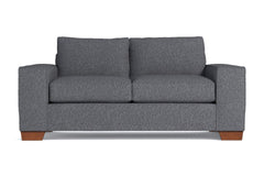 Melrose Twin Size Sleeper Sofa :: Leg Finish: Pecan / Sleeper Option: Memory Foam Mattress