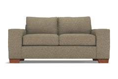 Melrose Twin Size Sleeper Sofa :: Leg Finish: Pecan / Sleeper Option: Deluxe Innerspring Mattress