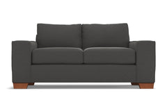Melrose Twin Size Sleeper Sofa :: Leg Finish: Pecan / Sleeper Option: Memory Foam Mattress