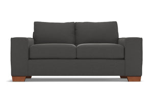 Melrose Twin Size Sleeper Sofa :: Leg Finish: Pecan / Sleeper Option: Memory Foam Mattress
