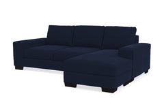 Melrose Reversible Velvet Chaise Sleeper Sofa :: Leg Finish: Espresso / Sleeper Option: Memory Foam Mattress