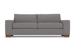Melrose Queen Size Sleeper Sofa :: Leg Finish: Pecan / Sleeper Option: Deluxe Innerspring Mattress