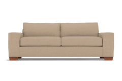 Melrose Queen Size Sleeper Sofa :: Leg Finish: Pecan / Sleeper Option: Memory Foam Mattress