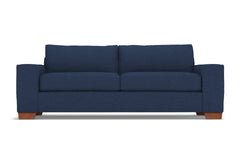 Melrose Queen Size Sleeper Sofa :: Leg Finish: Pecan / Sleeper Option: Deluxe Innerspring Mattress