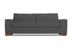 Melrose Queen Size Sleeper Sofa :: Leg Finish: Pecan / Sleeper Option: Deluxe Innerspring Mattress