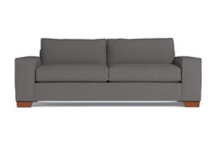 Melrose Queen Size Sleeper Sofa :: Leg Finish: Pecan / Sleeper Option: Deluxe Innerspring Mattress