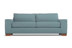 Melrose Queen Size Sleeper Sofa :: Leg Finish: Pecan / Sleeper Option: Deluxe Innerspring Mattress