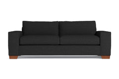 Melrose Queen Size Sleeper Sofa :: Leg Finish: Pecan / Sleeper Option: Deluxe Innerspring Mattress