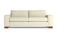 Melrose Queen Size Sleeper Sofa :: Leg Finish: Pecan / Sleeper Option: Deluxe Innerspring Mattress