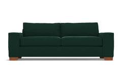 Melrose Queen Size Sleeper Sofa :: Leg Finish: Pecan / Sleeper Option: Memory Foam Mattress
