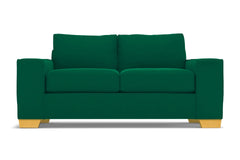 Melrose Twin Size Sleeper Sofa :: Leg Finish: Natural / Sleeper Option: Deluxe Innerspring Mattress
