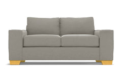 Melrose Twin Size Sleeper Sofa :: Leg Finish: Natural / Sleeper Option: Deluxe Innerspring Mattress