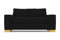 Melrose Twin Size Sleeper Sofa :: Leg Finish: Natural / Sleeper Option: Deluxe Innerspring Mattress