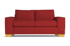 Melrose Twin Size Sleeper Sofa :: Leg Finish: Natural / Sleeper Option: Deluxe Innerspring Mattress