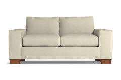 Melrose Twin Size Sleeper Sofa :: Leg Finish: Pecan / Sleeper Option: Memory Foam Mattress