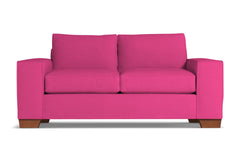 Melrose Twin Size Sleeper Sofa :: Leg Finish: Pecan / Sleeper Option: Memory Foam Mattress