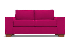 Melrose Twin Size Sleeper Sofa :: Leg Finish: Pecan / Sleeper Option: Memory Foam Mattress