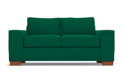 Melrose Twin Size Sleeper Sofa :: Leg Finish: Pecan / Sleeper Option: Deluxe Innerspring Mattress