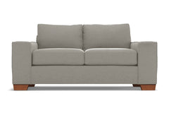 Melrose Twin Size Sleeper Sofa :: Leg Finish: Pecan / Sleeper Option: Deluxe Innerspring Mattress