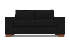 Melrose Twin Size Sleeper Sofa :: Leg Finish: Pecan / Sleeper Option: Deluxe Innerspring Mattress