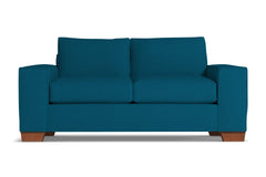 Melrose Twin Size Sleeper Sofa :: Leg Finish: Pecan / Sleeper Option: Memory Foam Mattress