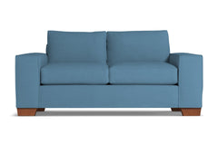 Melrose Twin Size Sleeper Sofa :: Leg Finish: Pecan / Sleeper Option: Deluxe Innerspring Mattress