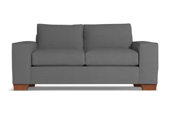 Melrose Twin Size Sleeper Sofa :: Leg Finish: Pecan / Sleeper Option: Deluxe Innerspring Mattress