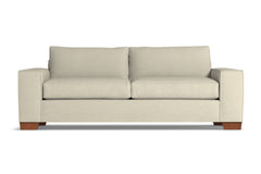Melrose Queen Size Sleeper Sofa :: Leg Finish: Pecan / Sleeper Option: Deluxe Innerspring Mattress