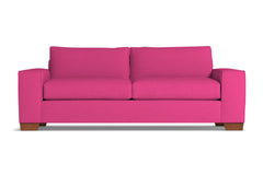 Melrose Queen Size Sleeper Sofa :: Leg Finish: Pecan / Sleeper Option: Memory Foam Mattress