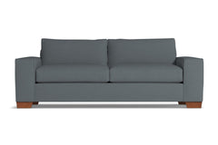 Melrose Queen Size Sleeper Sofa :: Leg Finish: Pecan / Sleeper Option: Deluxe Innerspring Mattress