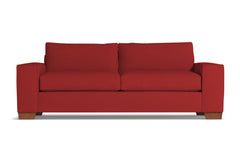 Melrose Queen Size Sleeper Sofa :: Leg Finish: Pecan / Sleeper Option: Memory Foam Mattress