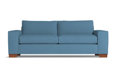Melrose Queen Size Sleeper Sofa :: Leg Finish: Pecan / Sleeper Option: Memory Foam Mattress