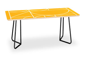 Modern Geometric 77 Yellow Coffee Table by The Old Art Studio