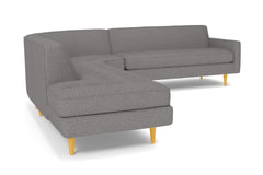 Monroe 3pc Sectional Sofa :: Leg Finish: Natural / Configuration: LAF - Chaise on the Left