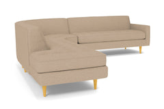 Monroe 3pc Sectional Sofa :: Leg Finish: Natural / Configuration: LAF - Chaise on the Left