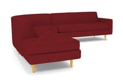 Monroe 3pc Sectional Sofa :: Leg Finish: Natural / Configuration: LAF - Chaise on the Left