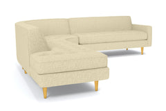 Monroe 3pc Sectional Sofa :: Leg Finish: Natural / Configuration: LAF - Chaise on the Left