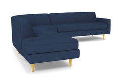 Monroe 3pc Sectional Sofa :: Leg Finish: Natural / Configuration: LAF - Chaise on the Left