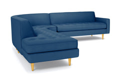 Monroe 3pc Sectional Sofa :: Leg Finish: Natural / Configuration: LAF - Chaise on the Left