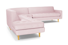 Monroe 3pc Sectional Sofa :: Leg Finish: Natural / Configuration: LAF - Chaise on the Left