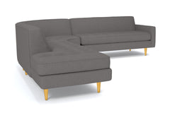 Monroe 3pc Sectional Sofa :: Leg Finish: Natural / Configuration: LAF - Chaise on the Left