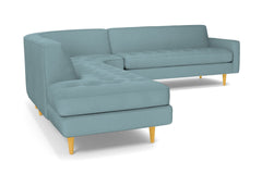 Monroe 3pc Sectional Sofa :: Leg Finish: Natural / Configuration: LAF - Chaise on the Left