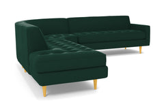 Monroe 3pc Sectional Sofa :: Leg Finish: Natural / Configuration: LAF - Chaise on the Left