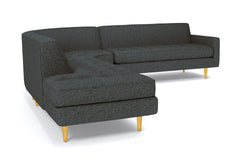 Monroe 3pc Sectional Sofa :: Leg Finish: Natural / Configuration: LAF - Chaise on the Left
