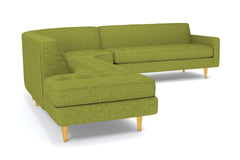 Monroe 3pc Sectional Sofa :: Leg Finish: Natural / Configuration: LAF - Chaise on the Left