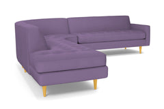 Monroe 3pc Sectional Sofa :: Leg Finish: Natural / Configuration: LAF - Chaise on the Left