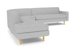 Monroe 3pc Sectional Sofa :: Leg Finish: Natural / Configuration: LAF - Chaise on the Left