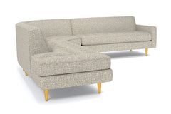 Monroe 3pc Sectional Sofa :: Leg Finish: Natural / Configuration: LAF - Chaise on the Left